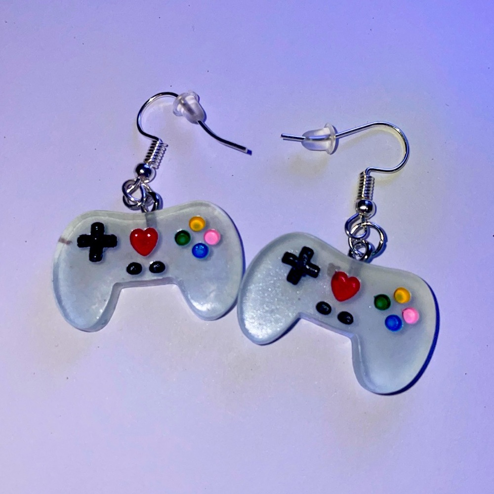Gamer Girl Earrings Gamepad Xbox Gift PlayStation Streamer Jewelry Nerdy